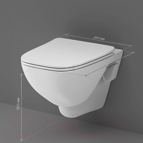 Изображение товара Унитаз подвесной с инсталляцией AM.PM X-Joy C851701SC + Grohe Rapid SL 38772001 + Marberg 410 SE CR