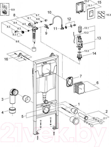 Изображение товара Унитаз подвесной с инсталляцией AM.PM X-Joy C851701SC + Grohe Rapid SL 38772001 + Marberg 410 SE CR