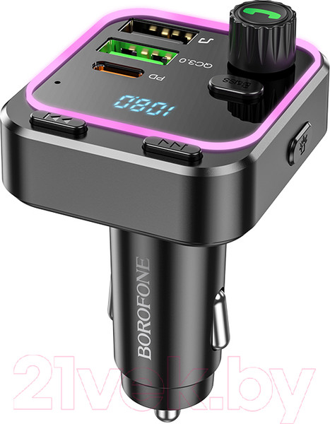 Изображение товара FM-модулятор Borofone BC53 (черный)