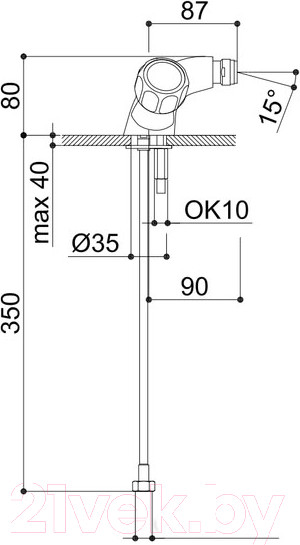 Изображение товара Смеситель Raf Rio RI1040