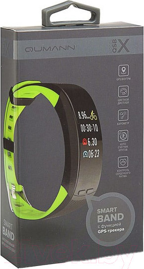 Изображение товара Фитнес-браслет Qumann QSB X (красный/черный)