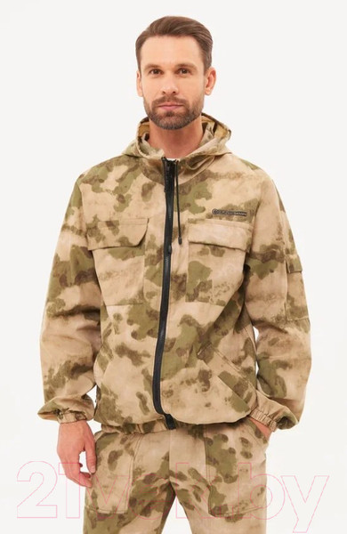 Изображение товара Костюм для охоты и рыбалки Huntsman Стрелок летний Сорочка смесовая Малахит (р-р 44-46/170-176)