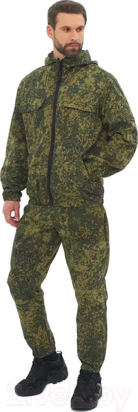 Изображение товара Костюм для охоты и рыбалки Huntsman Стрелок летний Сорочка смесовая Цифра зеленая (р-р 56-58/170-176)