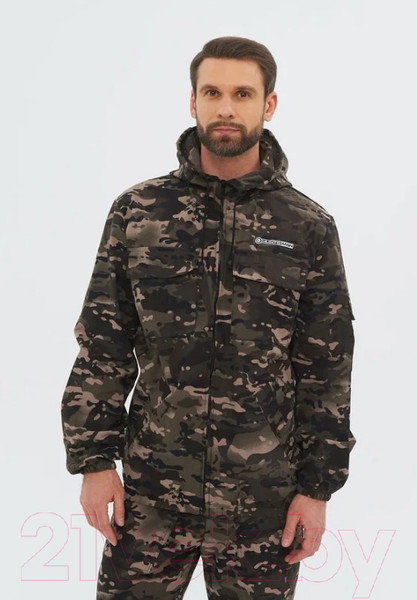 Изображение товара Костюм для охоты и рыбалки Huntsman Стрелок летний Сорочка смесовая Черный мультикам (р-р 48-50/170-176)