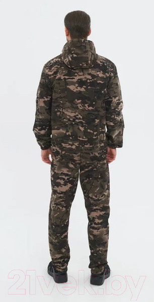 Изображение товара Костюм для охоты и рыбалки Huntsman Стрелок летний Сорочка смесовая Черный мультикам (р-р 52-54/182-188)