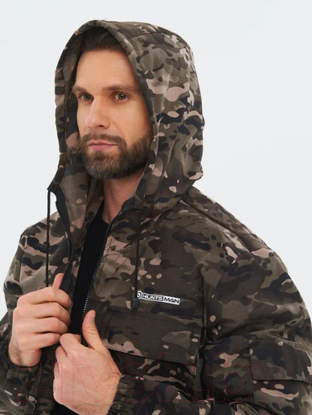 Изображение товара Костюм для охоты и рыбалки Huntsman Стрелок летний Сорочка смесовая Черный мультикам (р-р 56-58/182-188)