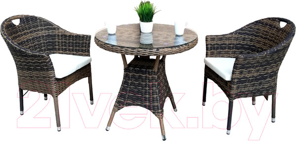 Изображение товара Комплект садовой мебели ForGarden Geneva Lux 2/Geneva Lux 80 / BN10912
