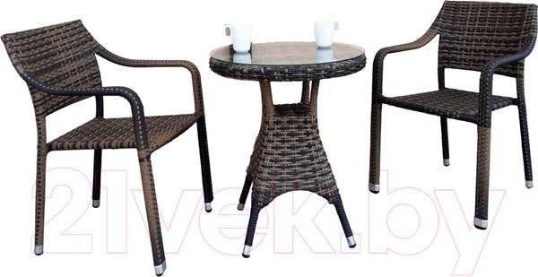 Изображение товара Комплект садовой мебели ForGarden Bremen Lux + стол Geneva Lux 60 / BN10913