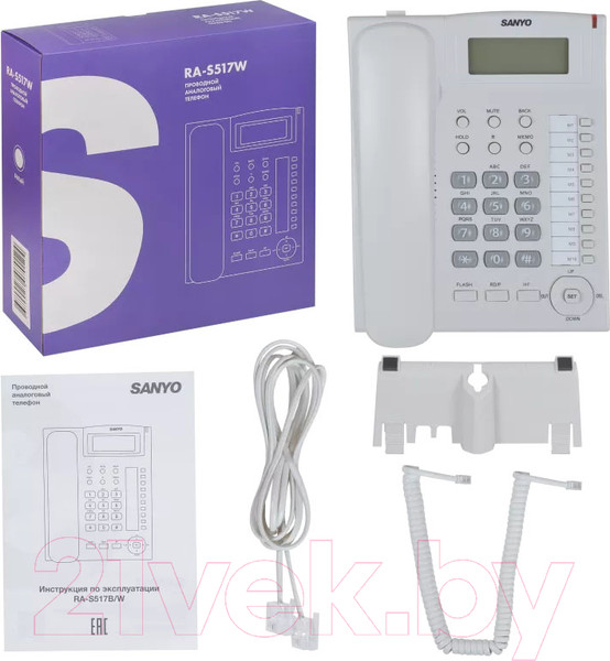 Изображение товара Проводной телефон Sanyo RA-S517W