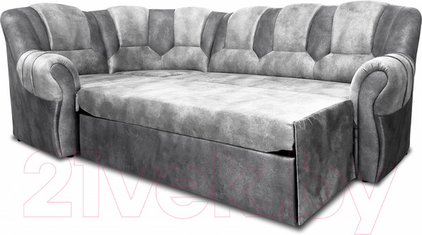 Изображение товара Диван угловой Lama мебель Андромеда М правый (Safari Smoke/Safari Cloud)