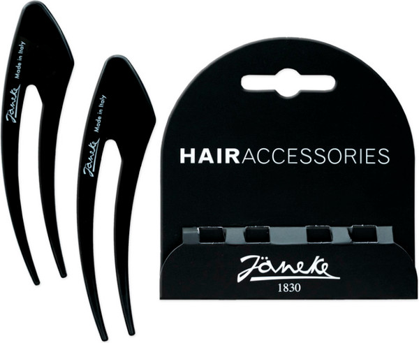 Изображение товара Набор заколок для волос Janeke Hair Clip JG48020 NER (2шт, черный)