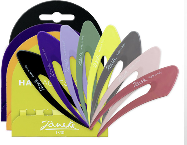 Изображение товара Набор заколок для волос Janeke Hair Clip JG49020 LIM (2шт, лайм/фисташка)