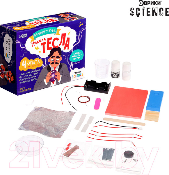 Изображение товара Набор для опытов Эврики Великие ученые. Никола Тесла / 9347993