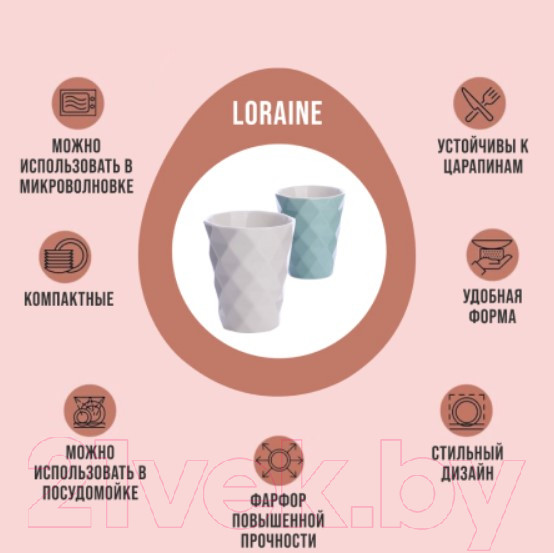 Изображение товара Набор кружек Loraine 31354-Н1