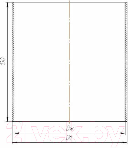 Изображение товара Гильза дымохода КПД С к/о 2мм ф150  (серый)