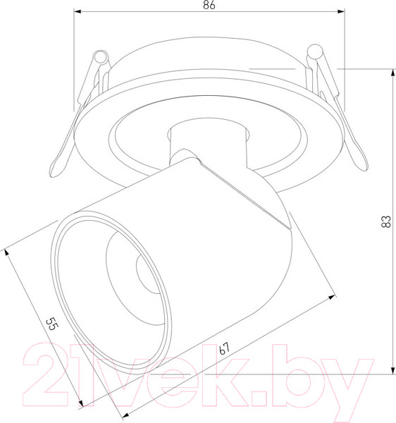 Изображение товара Спот Elektrostandard Spot 25093/LED (белый)