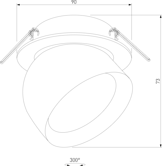 Изображение товара Точечный светильник Elektrostandard Uno 25092/LED (белый)