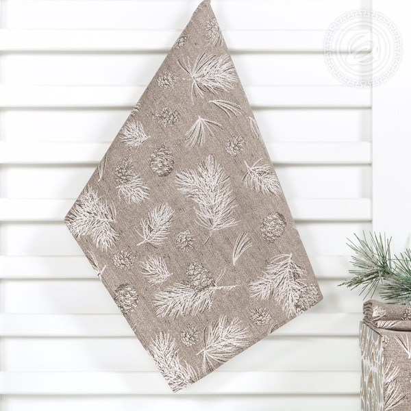 Изображение товара Полотенце АртПостель Шишкин лес из рогожки (50x70)