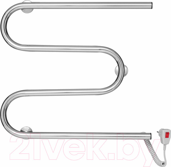 Изображение товара Полотенцесушитель электрический Ростела М-образный 50x60 (кабель с кнопкой, правый)
