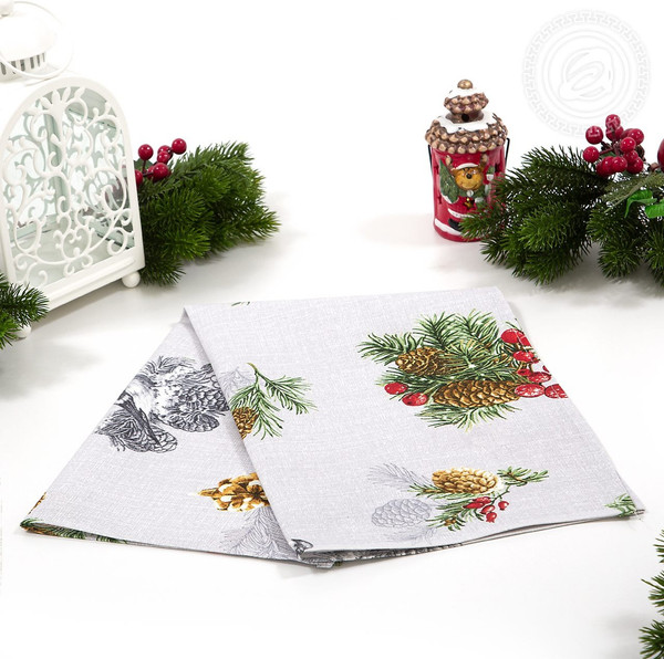 Изображение товара Полотенце АртПостель Серебряный звон из рогожки (50x70)