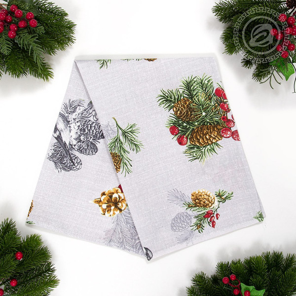 Изображение товара Полотенце АртПостель Серебряный звон из рогожки (50x70)