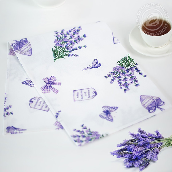 Изображение товара Полотенце АртПостель Сиреневая дымка из рогожки (50x70)