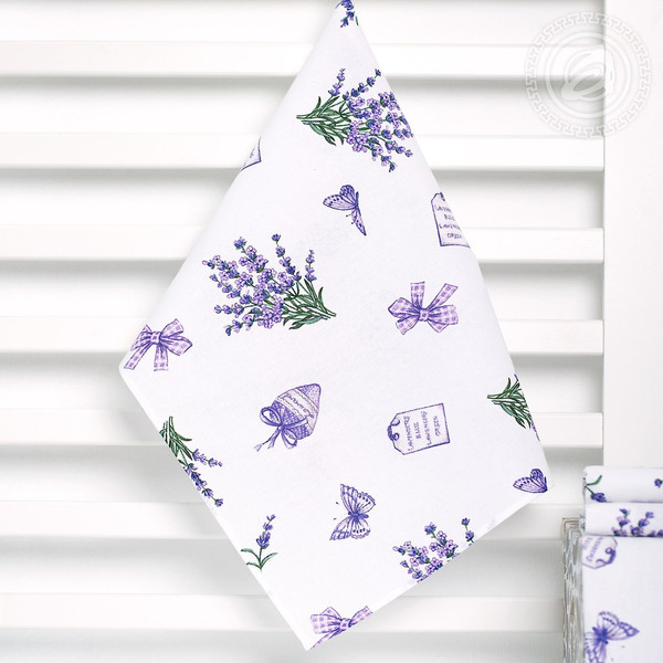 Изображение товара Полотенце АртПостель Сиреневая дымка из рогожки (50x70)