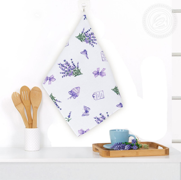 Изображение товара Полотенце АртПостель Сиреневая дымка из рогожки (50x70)