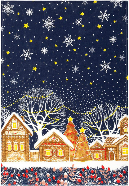 Изображение товара Полотенце АртПостель Полночь из рогожки (50x70)