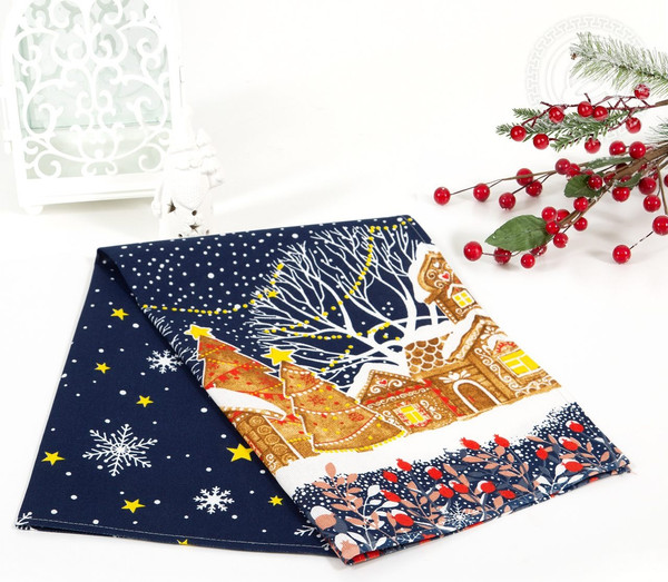 Изображение товара Полотенце АртПостель Полночь из рогожки (50x70)