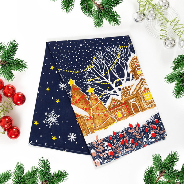 Изображение товара Полотенце АртПостель Полночь из рогожки (50x70)