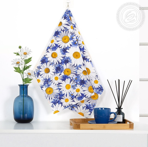 Изображение товара Полотенце АртПостель Летний букет из рогожки (50x70)