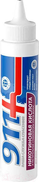 Изображение товара Сыворотка для волос 911 Никотиновая кислота и растительные стимуляторы роста волос (65мл)