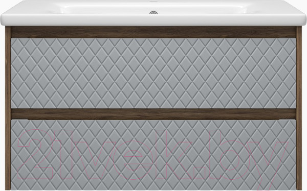 Изображение товара Тумба под умывальник Brevita Chester 90 / CHE-09090-49502Я (серый/темное дерево)