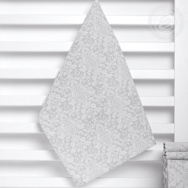 Изображение товара Полотенце АртПостель Вензель из рогожки (50x70, серый)