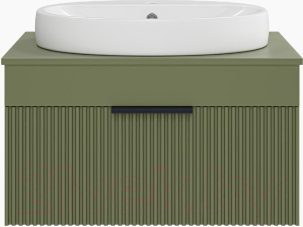 Изображение товара Тумба под умывальник Brevita Enfida 70 / ENF-06070-0841Я (зеленый матовый)