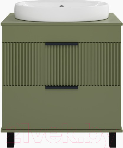 Изображение товара Тумба под умывальник Brevita Enfida 70 / ENF-06070-0842Я (зеленый матовый)