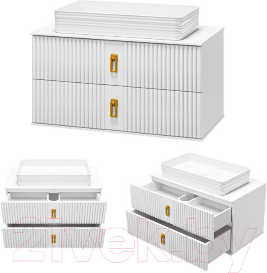 Изображение товара Тумба под умывальник Brevita SEV-09090-0102Я (белый)