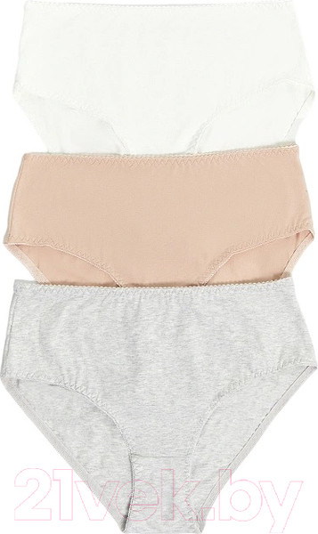 Изображение товара Комплект женских трусов Mark Formelle 412075-3 (р.118, сумрачно-белый-4)