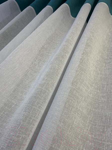 Изображение товара Гардина Ника Зварико 777175 400x175-125 (белый/бирюзовый 18)