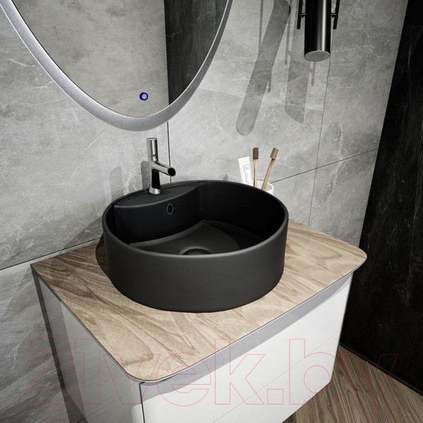 Изображение товара Умывальник Teymi Lina S D40 / T50192 (черный матовый)