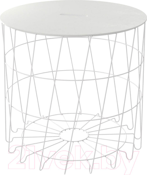 Изображение товара Журнальный столик Sheffilton SHT-CT41 МДФ (мисандея/белый муар/металл)