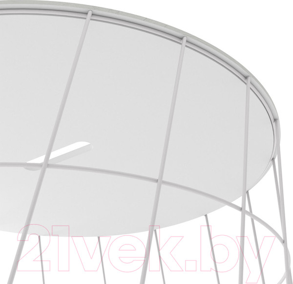 Изображение товара Журнальный столик Sheffilton SHT-CT41 МДФ (мисандея/белый муар/металл)