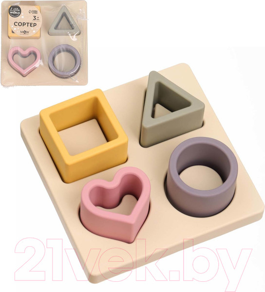 Изображение товара Сортер Mum&Baby Изучаем фигуры / 9912632 (бежевый)
