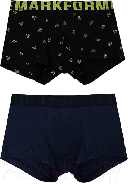 Изображение товара Комплект мужских трусов Mark Formelle 411215-2 (р.94-104, утки на черном/море)