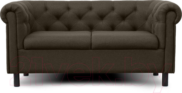 Изображение товара Диван Brioli Винчестер двухместный (J5/коричневый)
