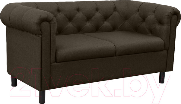 Изображение товара Диван Brioli Винчестер двухместный (J5/коричневый)