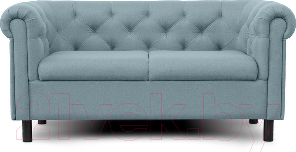 Изображение товара Диван Brioli Винчестер двухместный (J14/голубой)