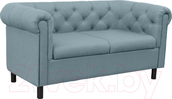 Изображение товара Диван Brioli Винчестер двухместный (J14/голубой)