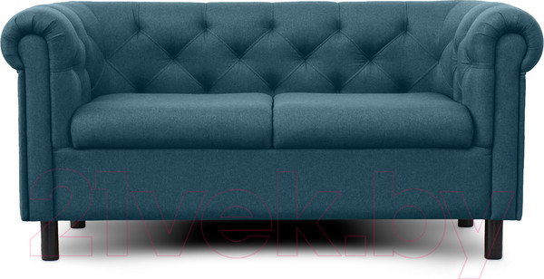 Изображение товара Диван Brioli Винчестер двухместный (J17/темно-синий)